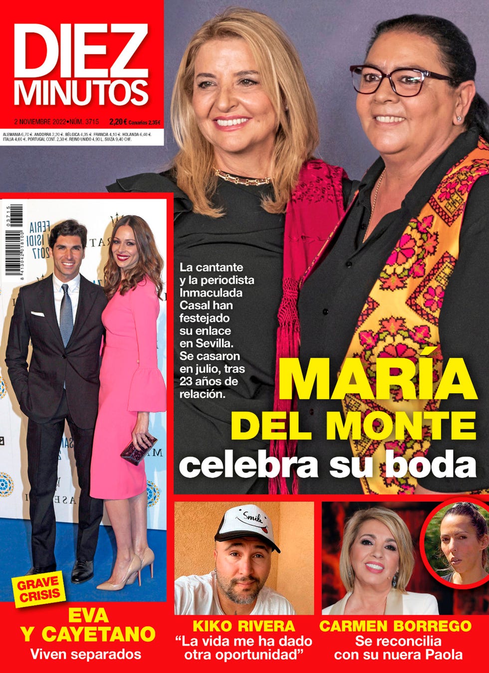 maría del monte celebra su boda con inmaculada casal