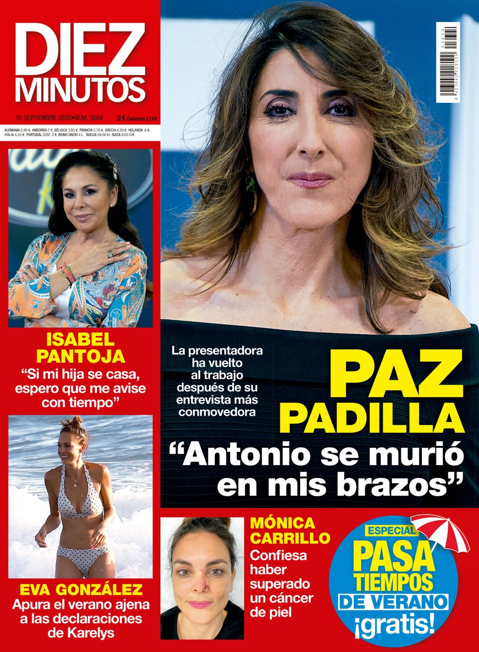 paz padilla en la portada de diez minutos