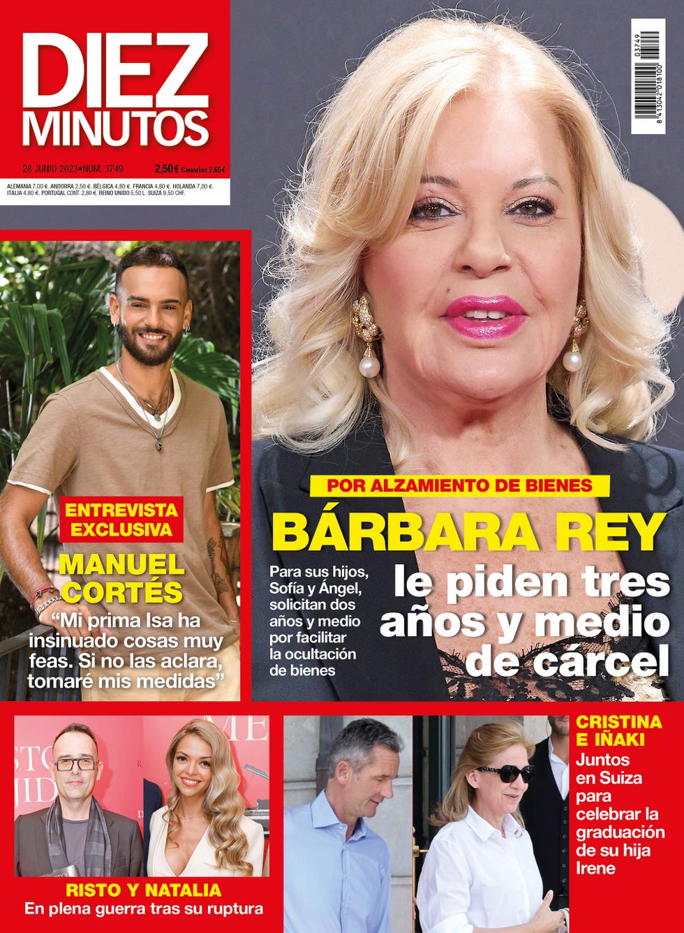 portada de la revista diez minutos, número 3749