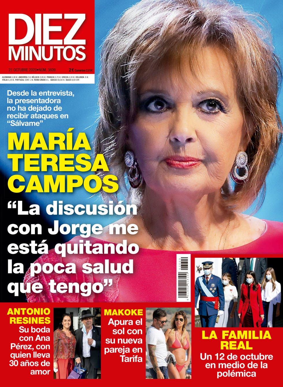 teresa campos portada de diez minutos