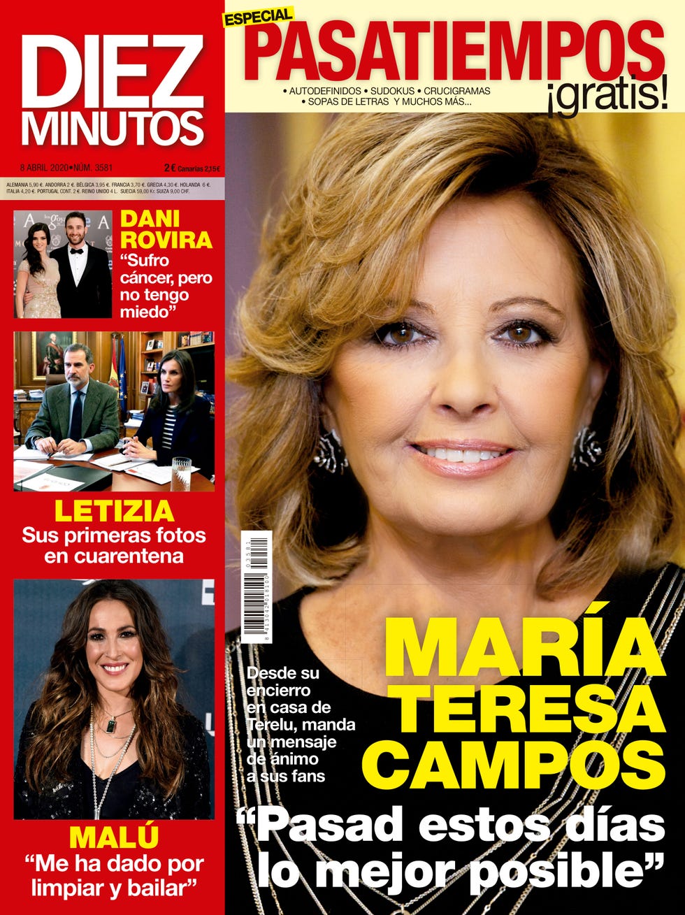 maría teresa campos, portada de diez minutos