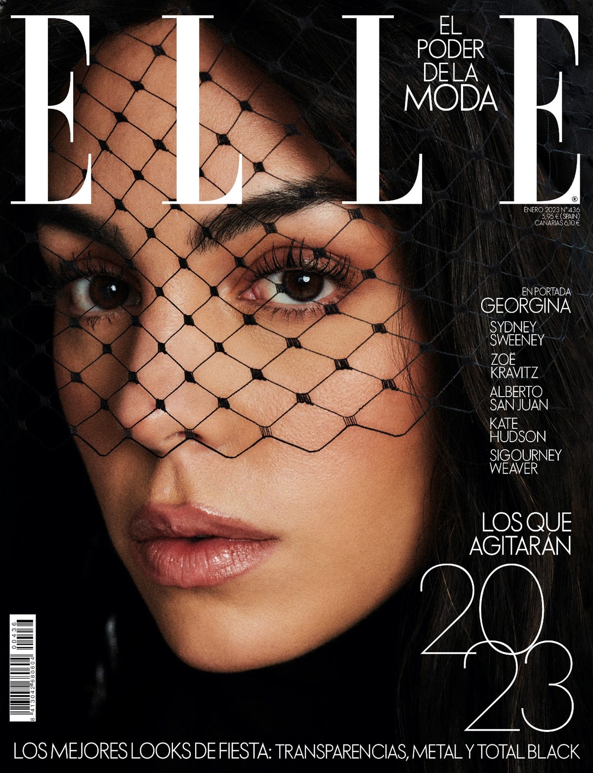 Georgina Rodríguez, en la portada de enero de ELLE