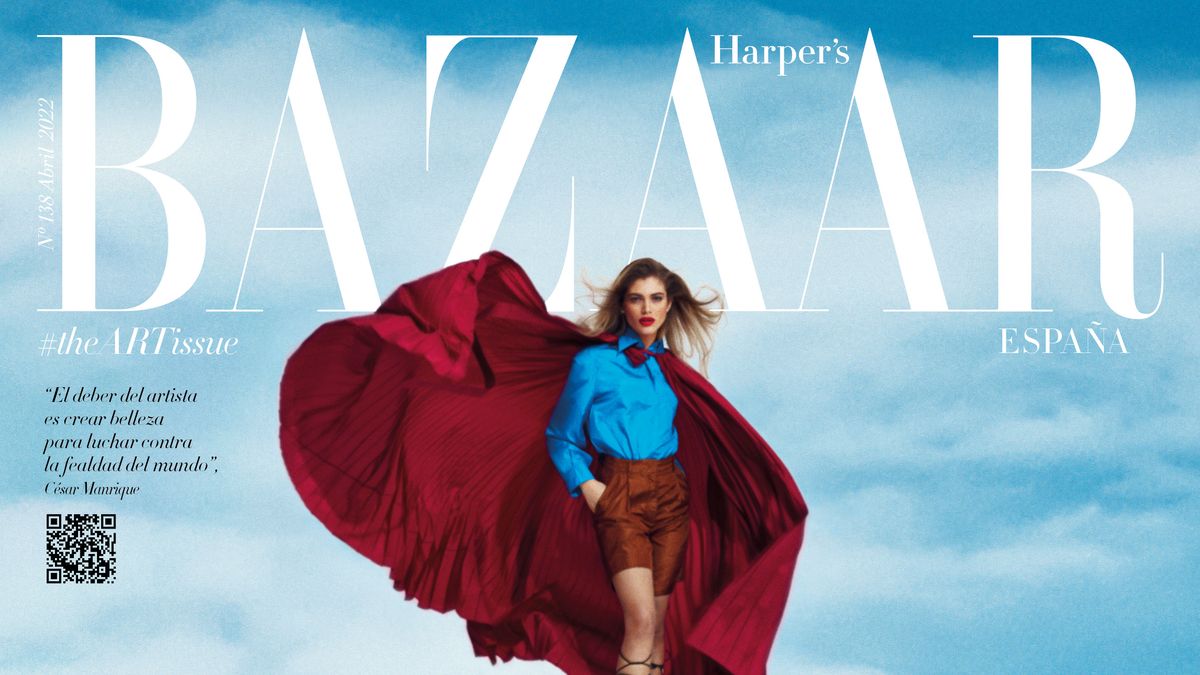 preview for Valentina Sampaio, portada de Harper's Bazaar Abril