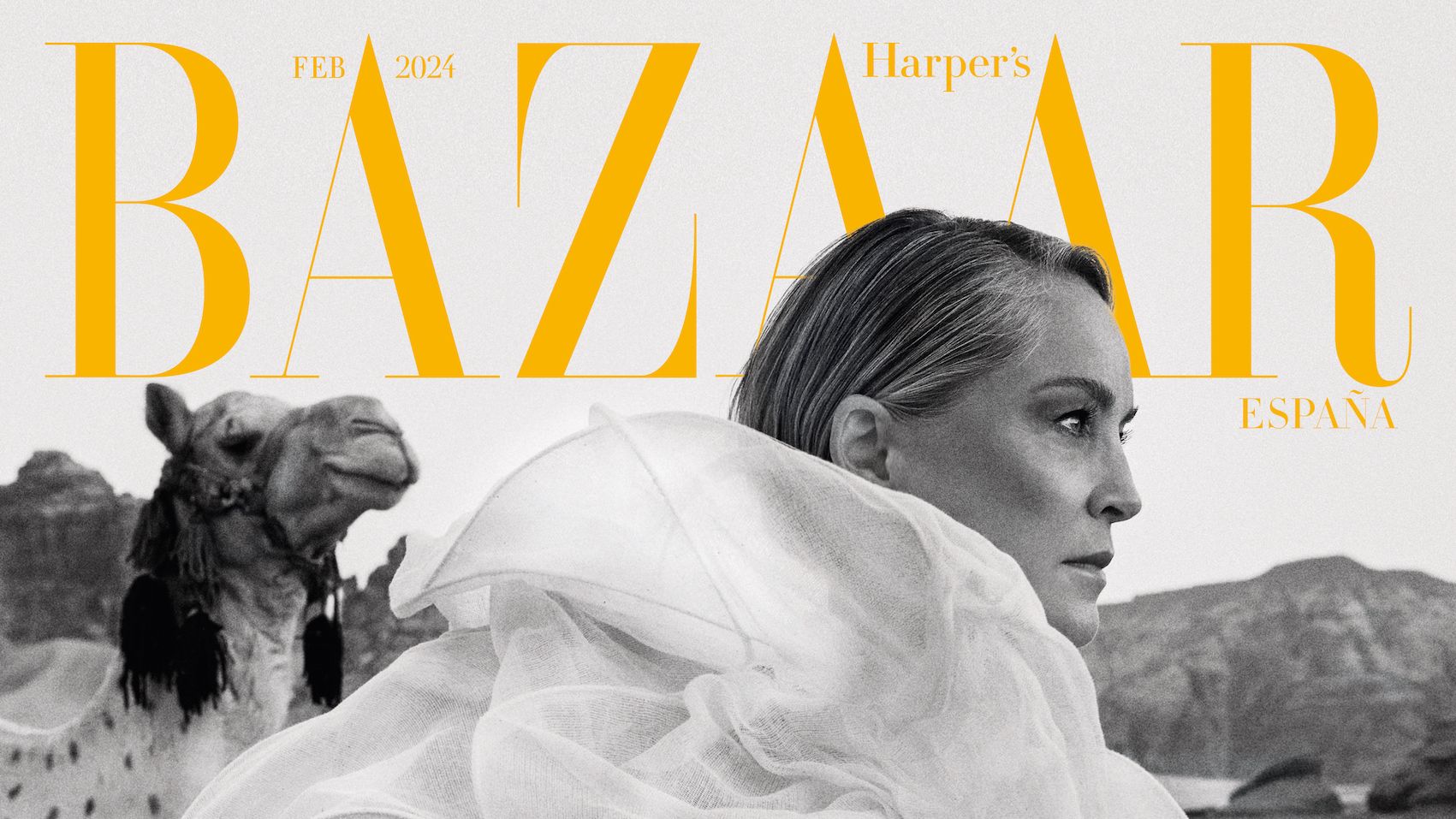 sharon stone portada harper's bazaar febrero 2024