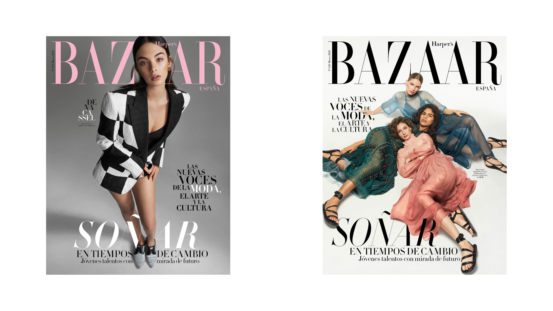 las nuevas voces de la moda, el arte y la cultura, protagonistas del número de marzo de harper's bazaar españa