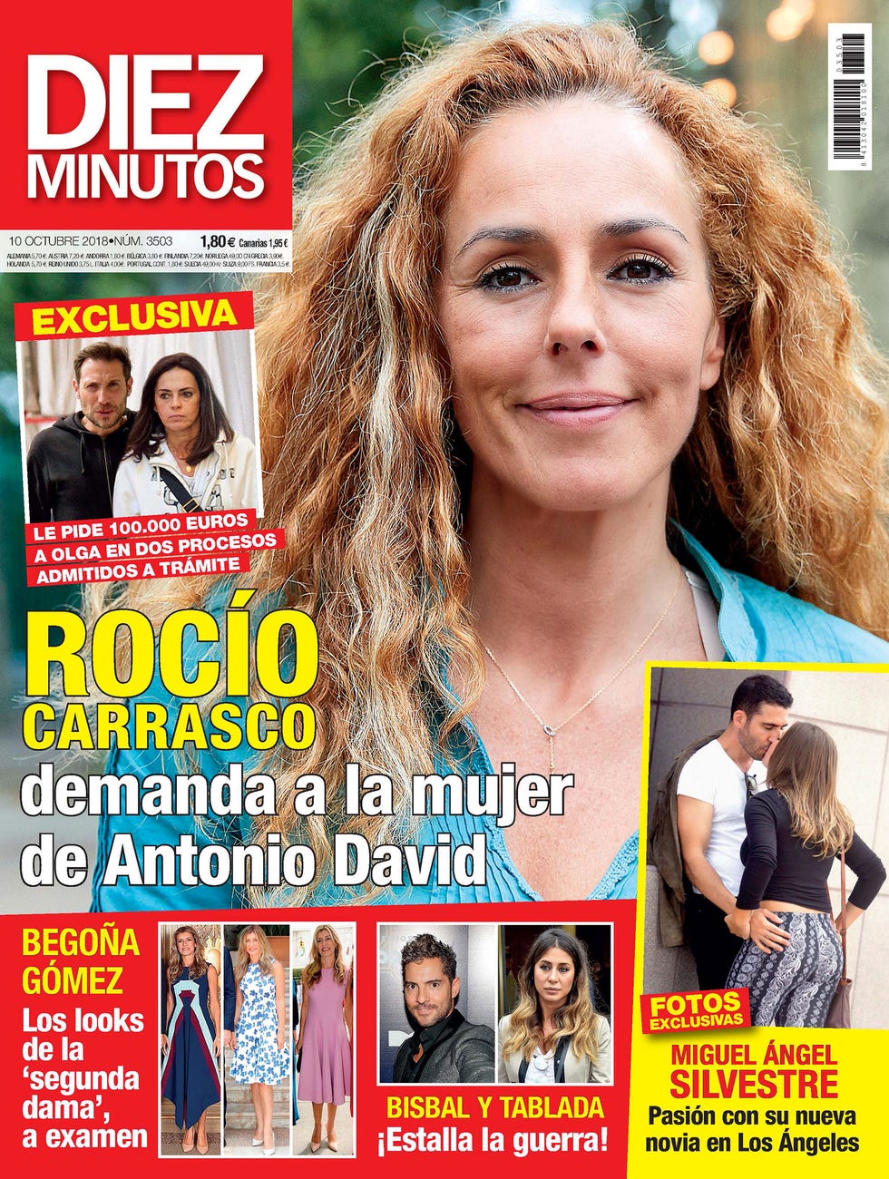 Rocío Carrasco, portada de Diez Minutos por demanda a Olga Moreno