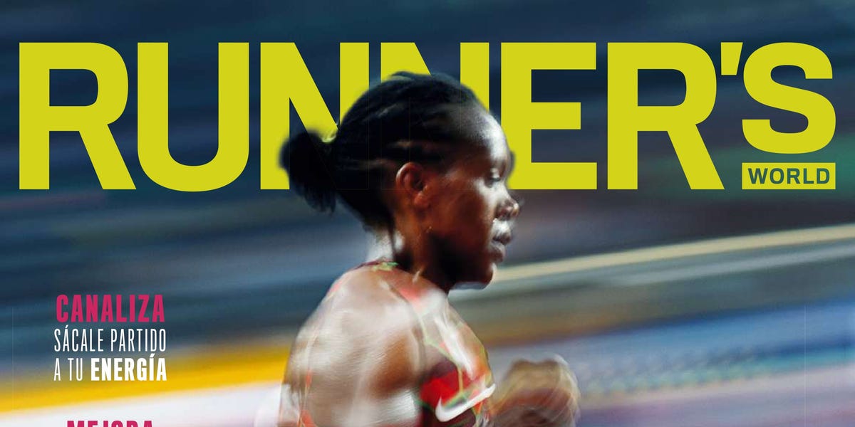 Portada de Runners World con Faith Kipyegon de junio de 2025 portada de runners world con faith kipyegon de junio de 2025
