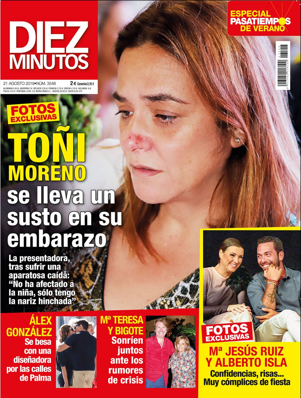 Portada Diez Minutos 3548 Toñi Moreno