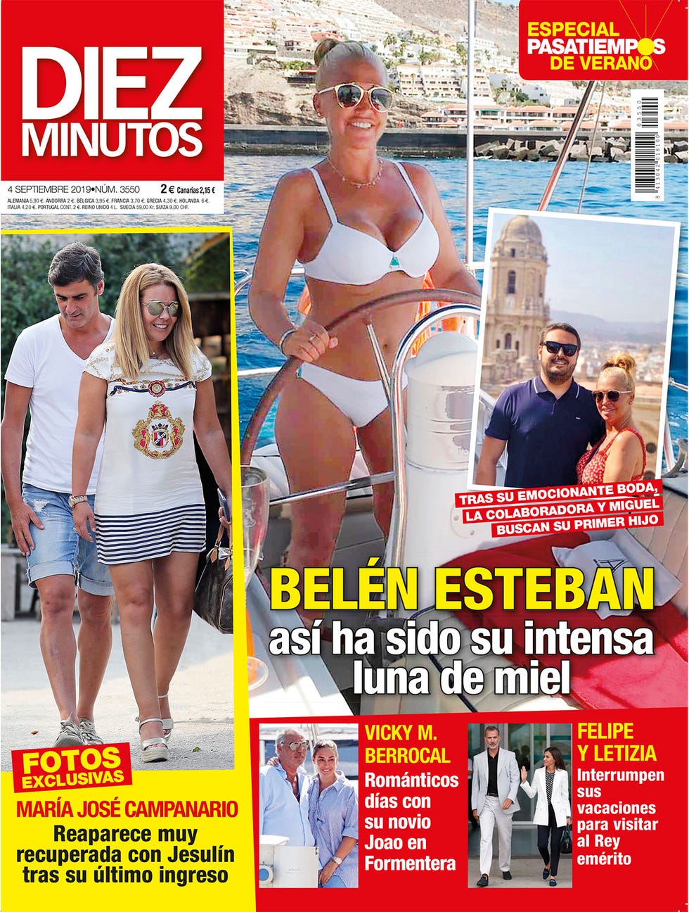 Portada Diez Minutos 3550 Belén Esteban luna de miel