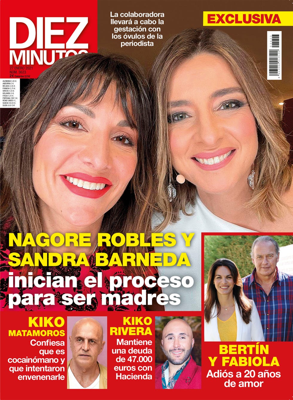 portada diez minutos 3623 sandra barneda y nagore robles inician el proceso para ser madres