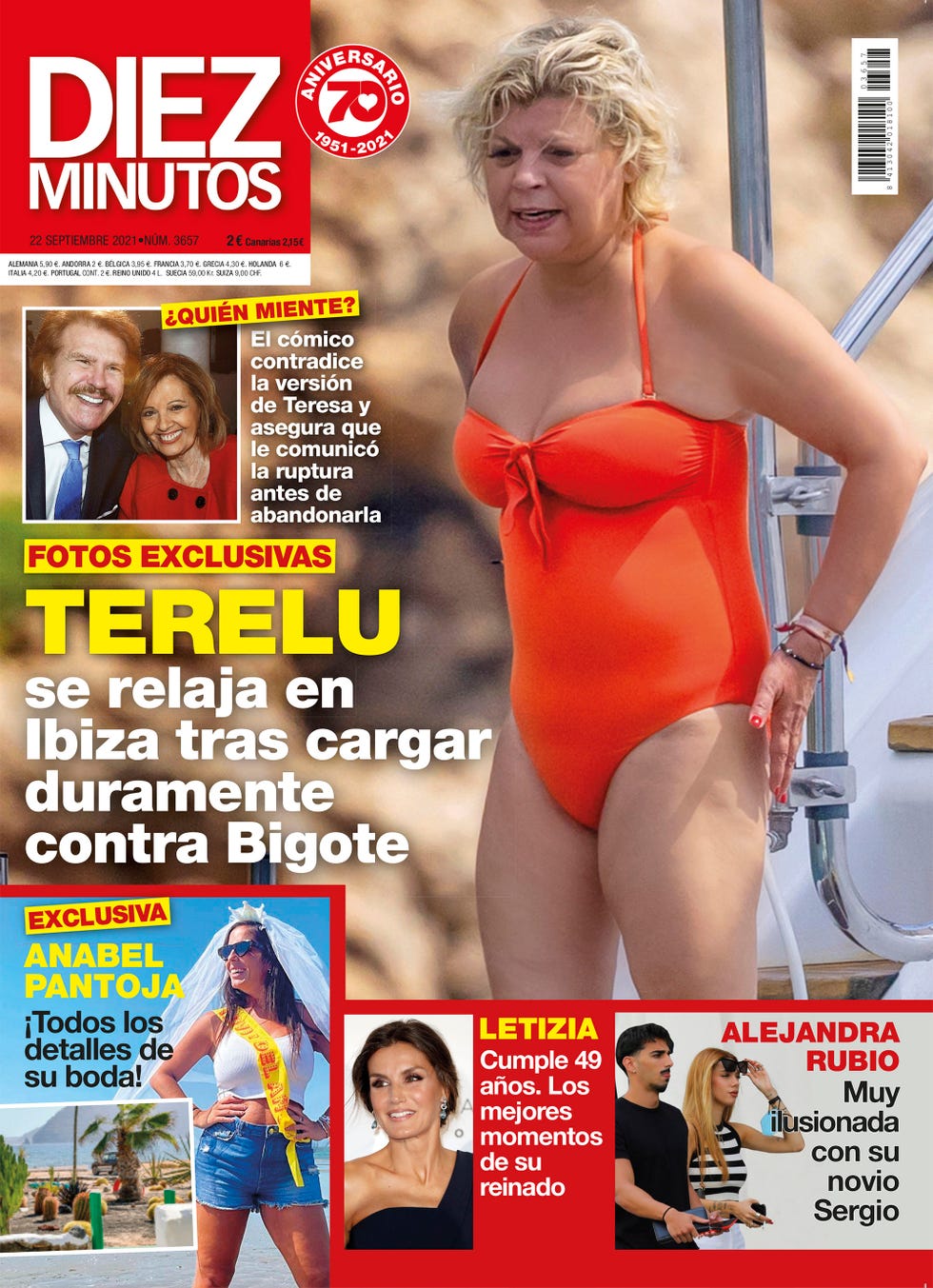la hija de teresa campos desconecta de la polémica en ibiza, además todos los detalles de la boda de anabel pantoja y el nuevo novio de alejandra rubio