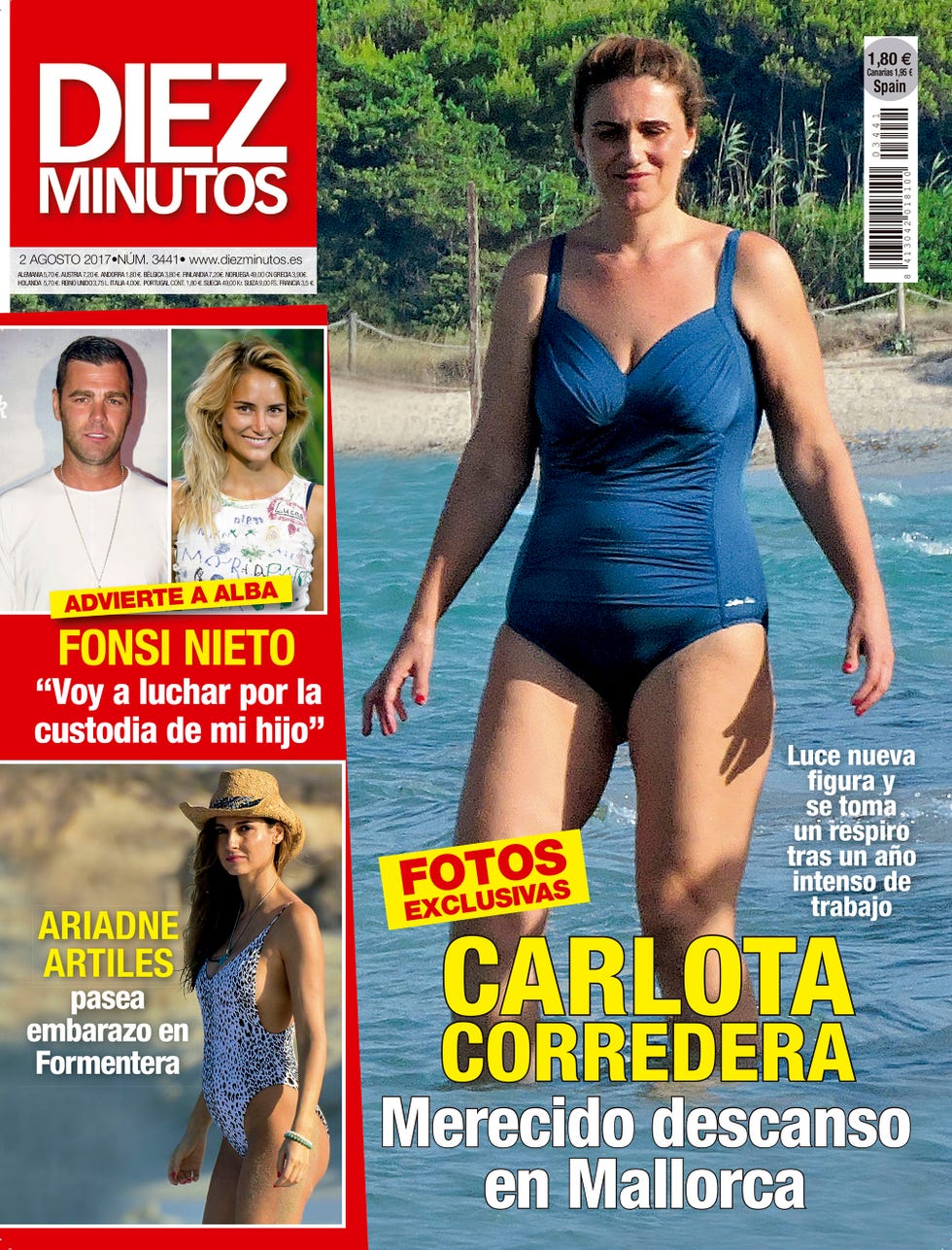 portada diez minutos carlota corredera en bañador