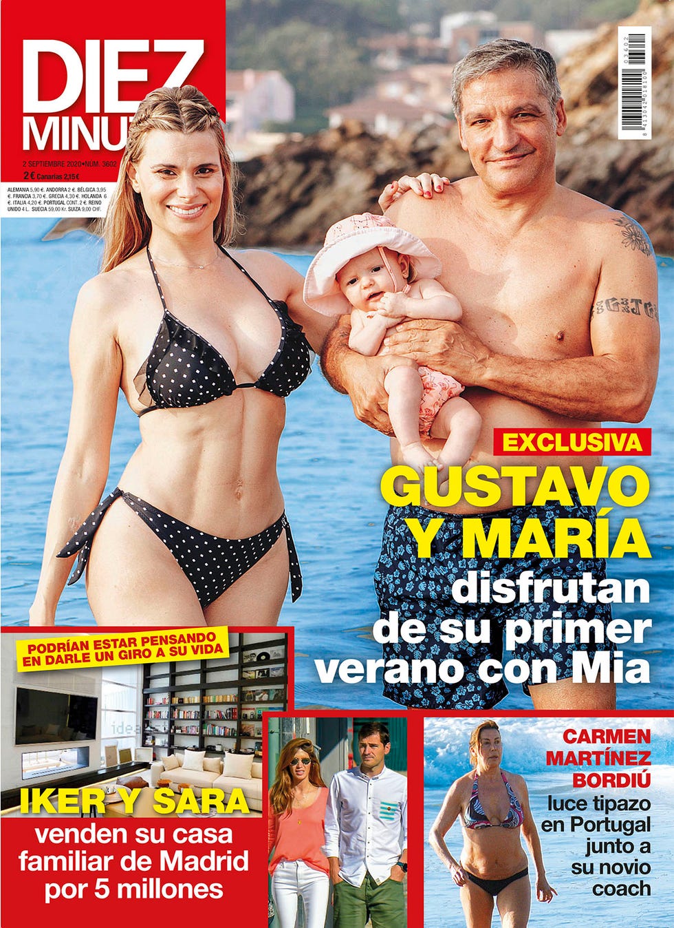 Gustavo Gonzalez y María Lapiedra pasan su primer verano con Mia