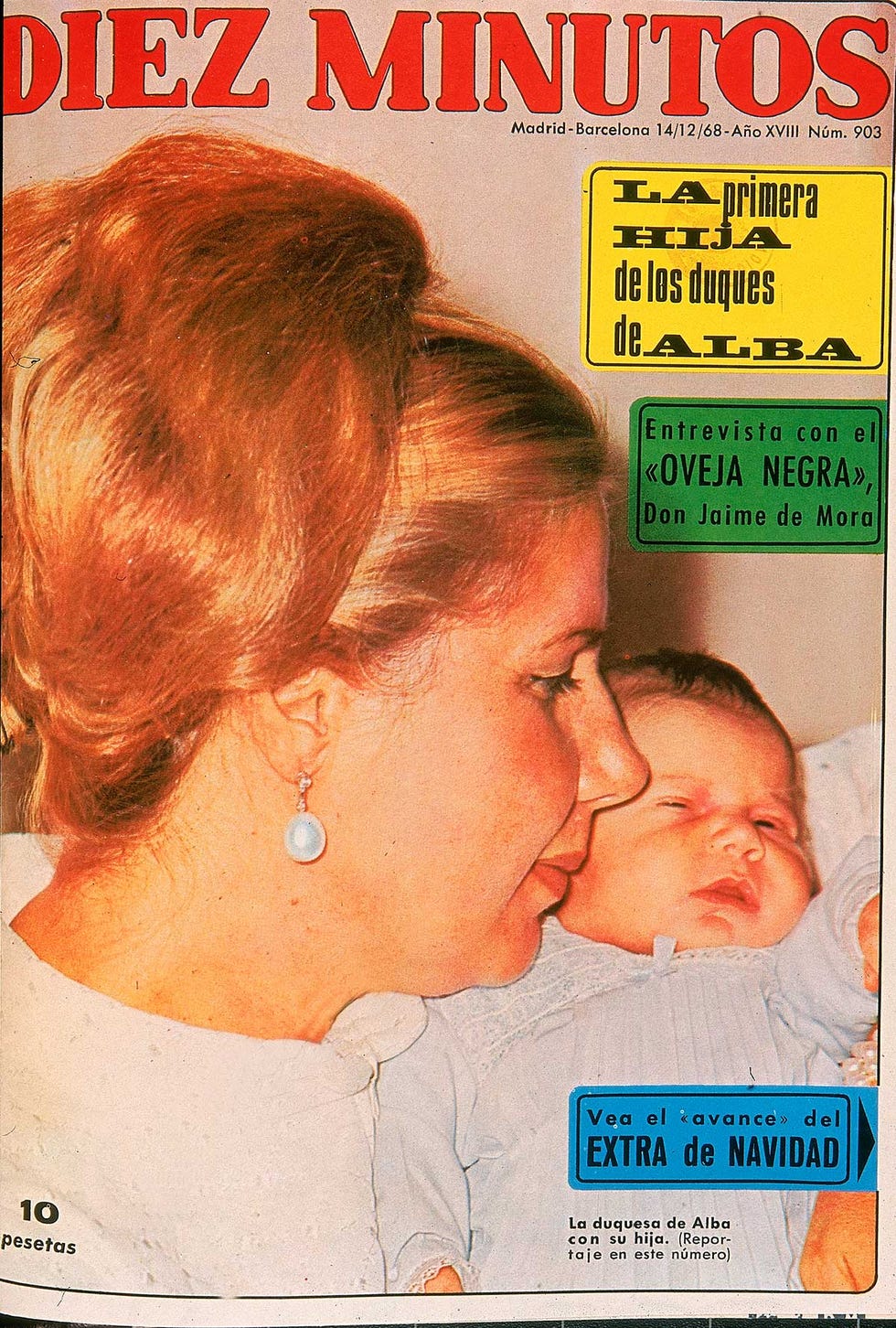 El nacimiento de Eugenia Martínez de Irujo en la portada de 'Diez Minutos'