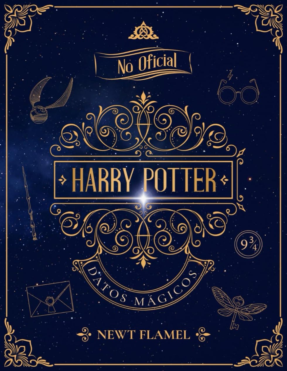 portada libro harry potter no oficial datos magicos