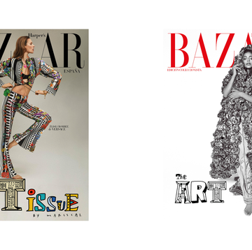 the art issue portadas abril harper's bazaar españa