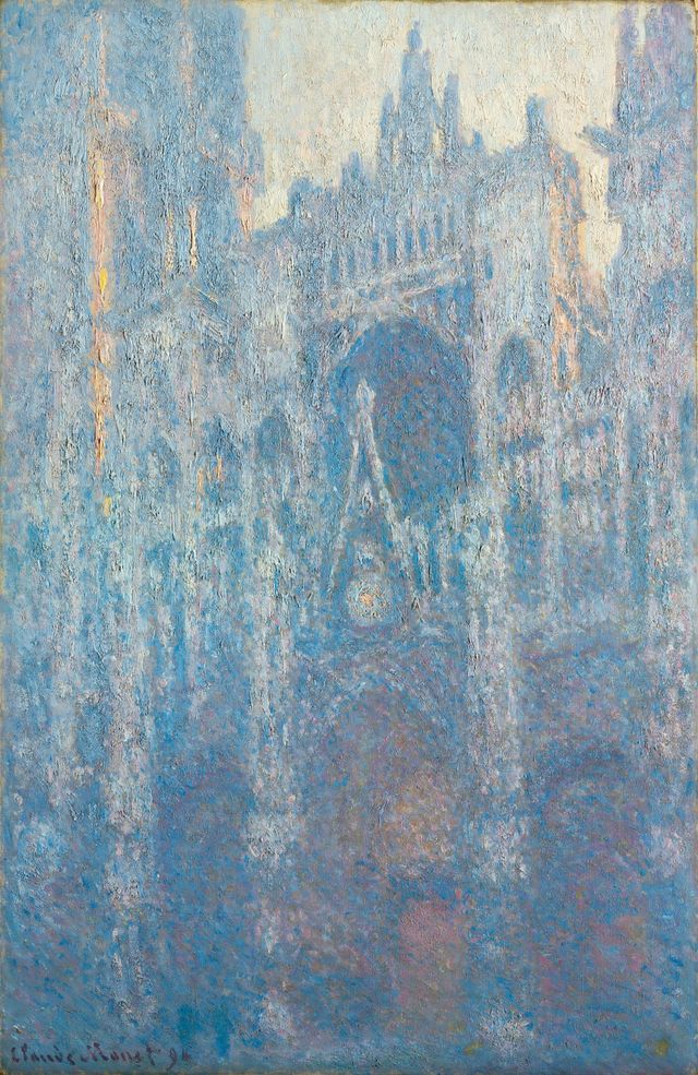 claude monet’s "the portal of rouen cathedral in morning light," 1894