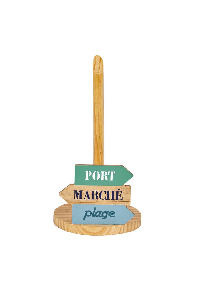 Portarrollos de madera estilo marinero