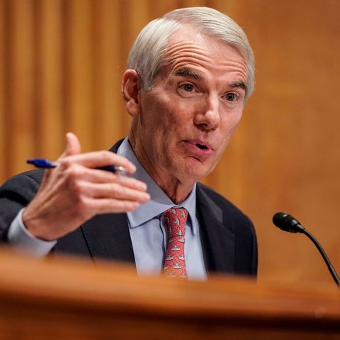 senator rob portman r oh asks questions during a senate homeland security and governmental affairs committee hearing on "threats to the homeland" on capitol hill in washington, dc, on september 24, 2020 photo by joshua roberts  pool  afp photo by joshua robertspoolafp via getty images