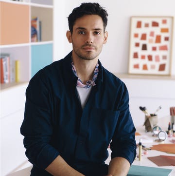 a man sitting at a desk