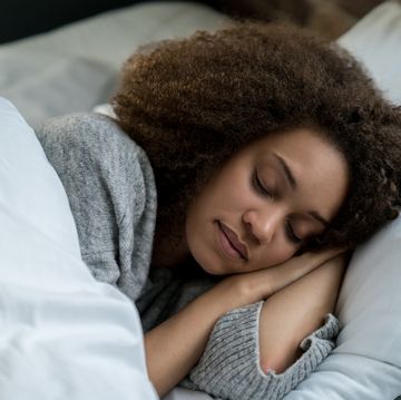portrait of a woman sleeping