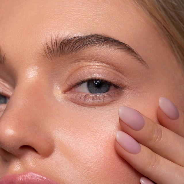 portrait of a beautiful woman with natural make up