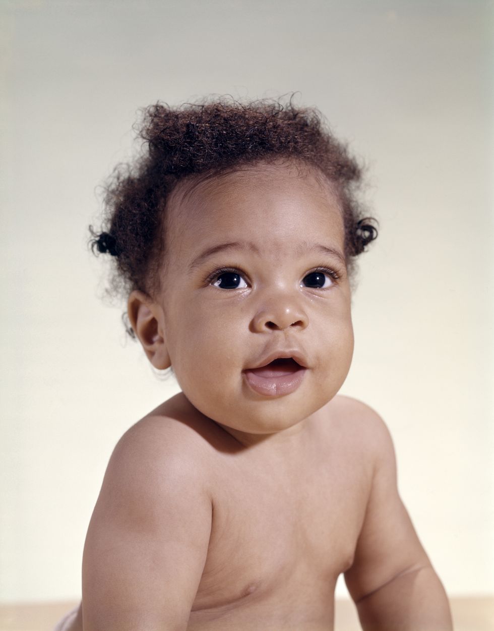 portrait of african american baby boy