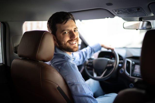 portrait of driver smiling