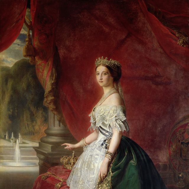Portrait of Empress Eugenie of France (1826-1920) (oil)