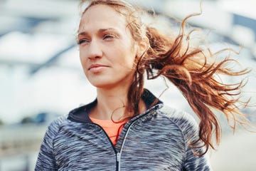 running in the wind