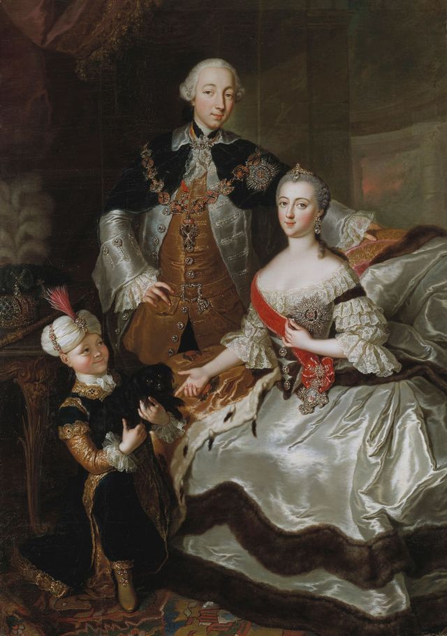 Portrait Of Grand Duke Pyotr Fyodorovitch And Grand Duchess Catherine Alekseyevna