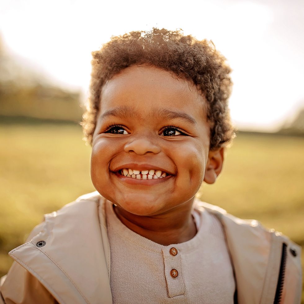 portrait of happy child