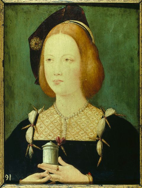portrait of mary of england , the third wife of louis xii