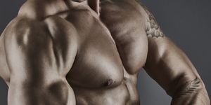 portrait of muscular male bodybuilder