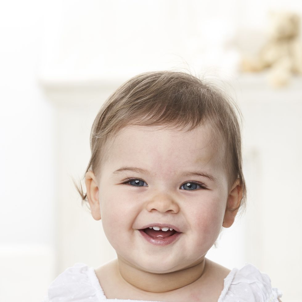 portrait of relaxed baby girl