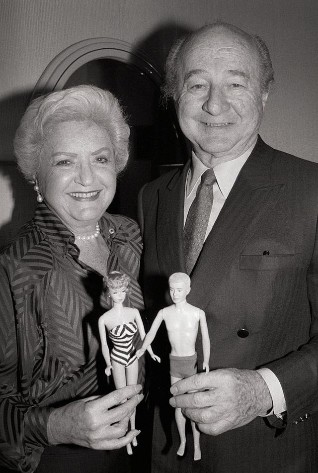 ruth and elliot handler with barbie dolls