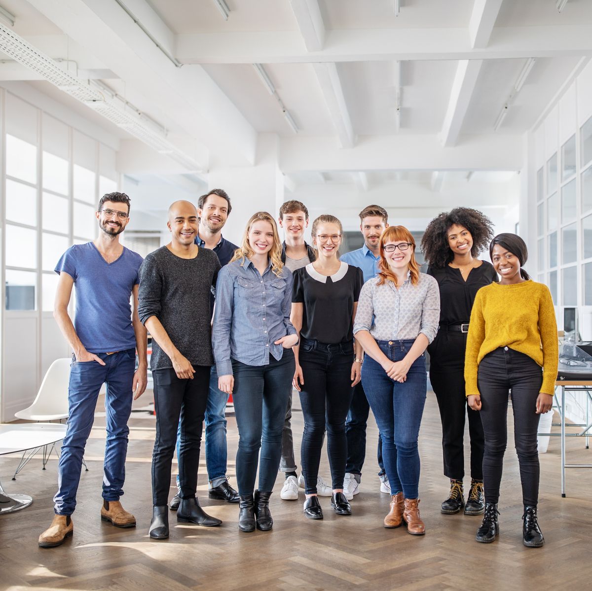 millennial definition - Portrait of successful business team