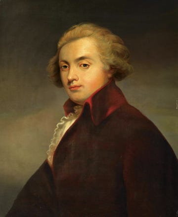 een portret van componist wolfgang amadeus mozart