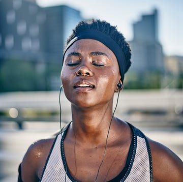 portrait of young female runner