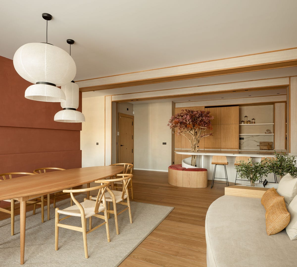 casa con estilo japandi y minimalismo nórdico