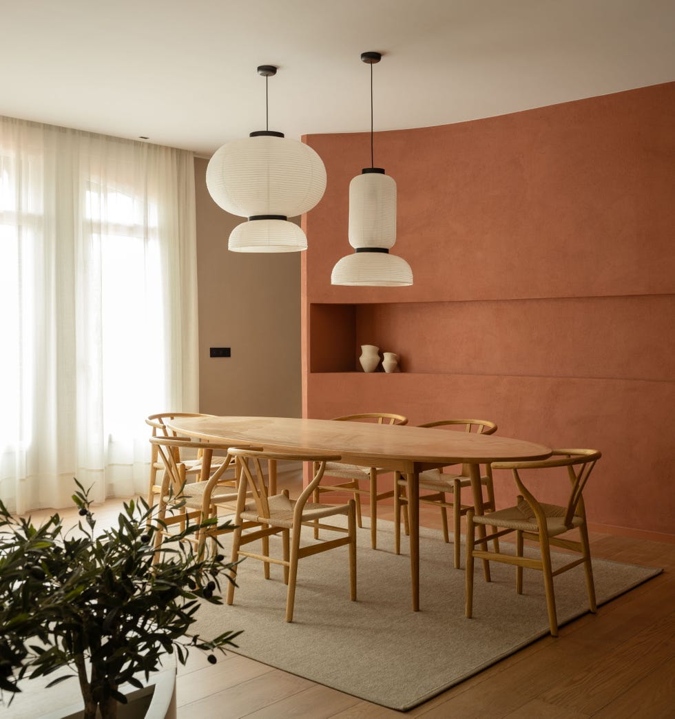 casa estilo japandi minimalismo nordico comedor
