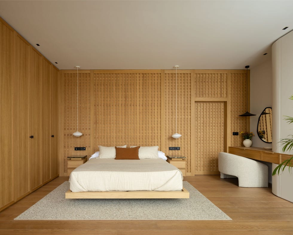 casa estilo japandi minimalista nordico dormitorio