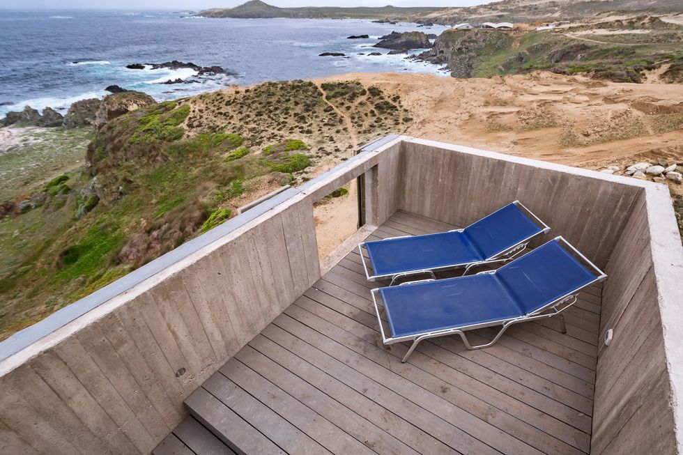 Sunlounger, Property, Outdoor furniture, Furniture, Sea, Vacation, Coast, Chair, House, Beach, 
