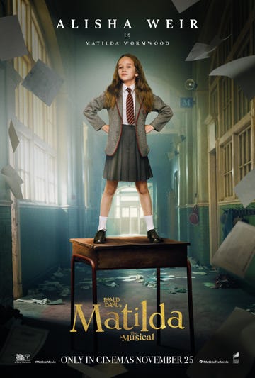 alisha weir as matilda, movie poster
