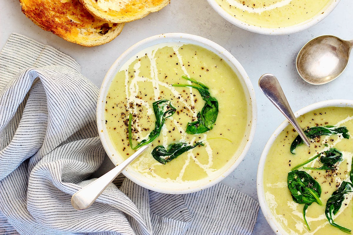 image of Leek & Potato Soup recipe by Delish