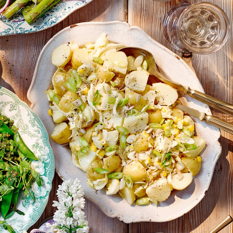 potato and sweetcorn salad