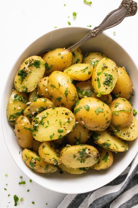 steamed potatoes