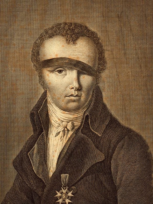 Portret van NicolasJacques Cont uit de 19e eeuw