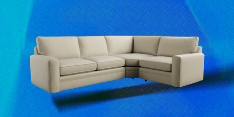 pottery barn pearce upholstered three piece sectional