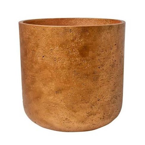 pottery pots bloempot charlie metalic copper koper d 15 cm h 14 cm